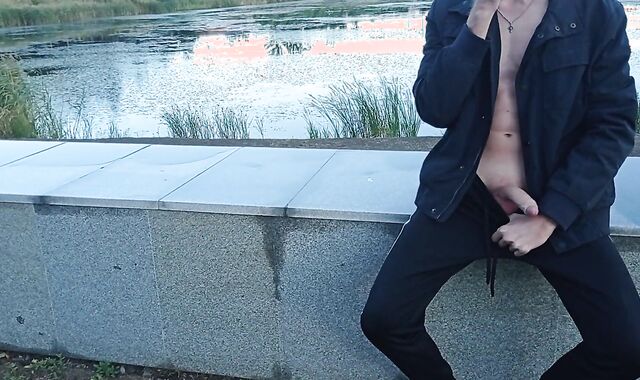 stud faps off near the plant. EXTREME