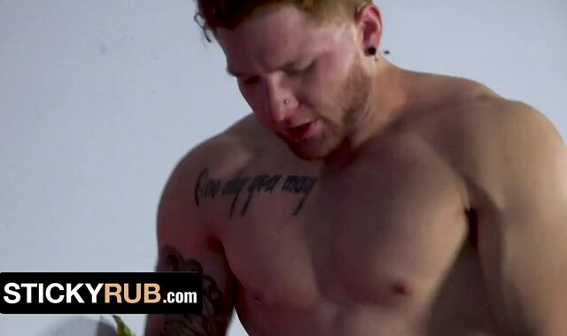 Massagist Finds Out His Patient Needs More Than A Back Massage To Relieve, So He Plays With His Pipe