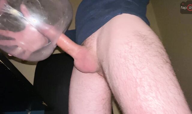 Stud Yelling Loud with Messy Talks while Humping Homemade Hump Toy until Big Inward Climax - 4K