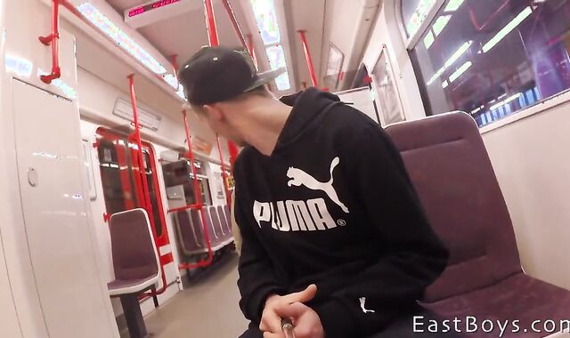 Milking In the subway and hand-job - Thomas Fiaty