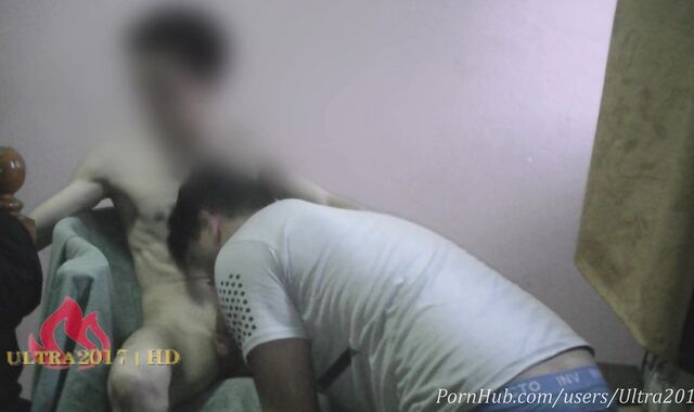 Deep-Sucking Straight classmate while see pornography