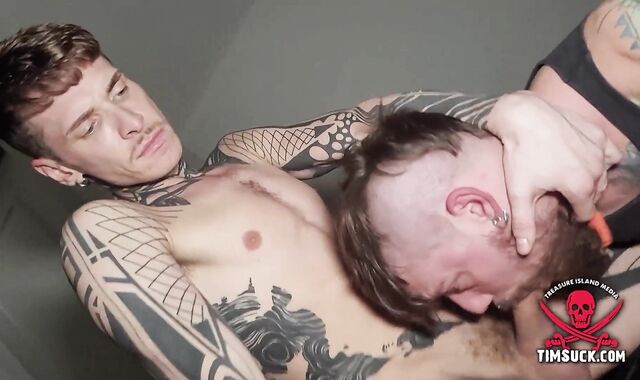 On His Knees Worshipping Beefstick