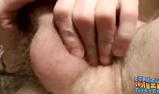 Homemade movie of straight thug Blinx milking manmeat solo