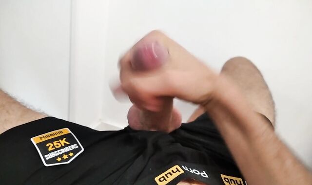 ♋PORNHUB sent me a Box with Gifts, I Wank off and Cum with the Official Underpants