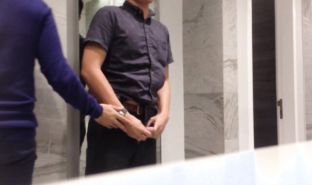 Pinoy Fun - My risky public bathroom blow-job delight tryst with my bf's super-fucking-hot brother-in-law-in-law