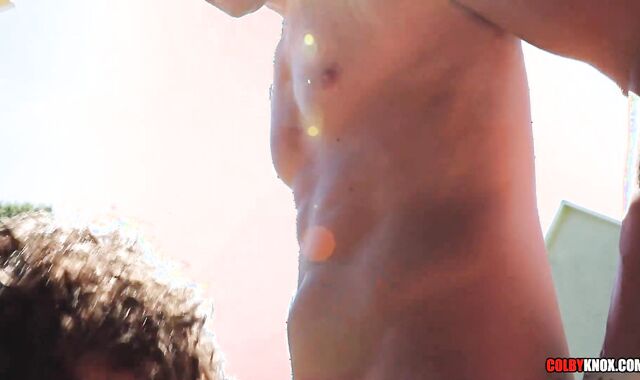 Cock-Squeezing Cowboy Calvin Banks gets SPITROASTED by his Frat Bros Drake Von and Colby Chambers