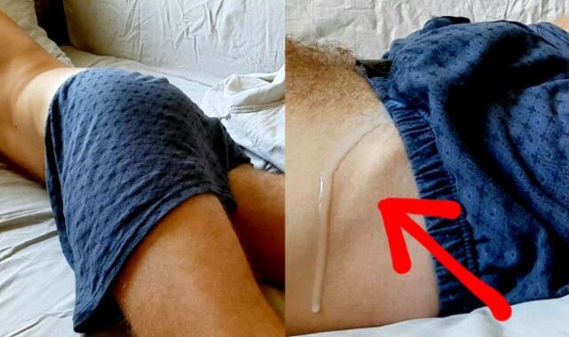 The dude in the dream finished without the help of mitts