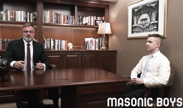 MasonicBoys Suited strung up older man blows a load super-cute twinks cherry