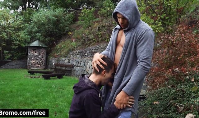 BROMO - Ricky Observes Denny Chris Going Down The Stairs With His Rigid Manstick Out Of His Pants