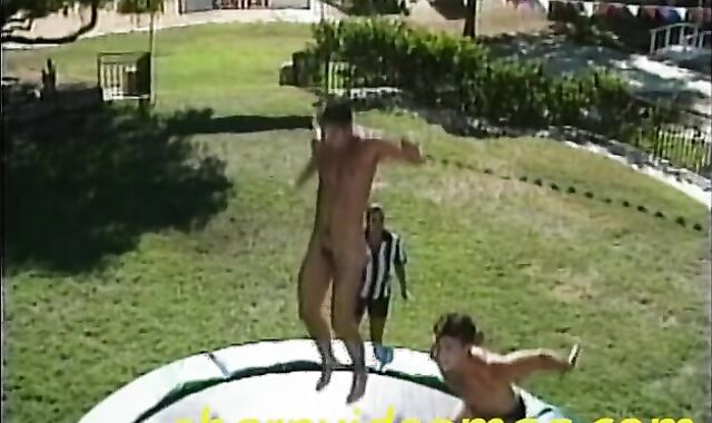 BARE MUSCLE WARRIORS- Naked Gladiators Trampoline Battle