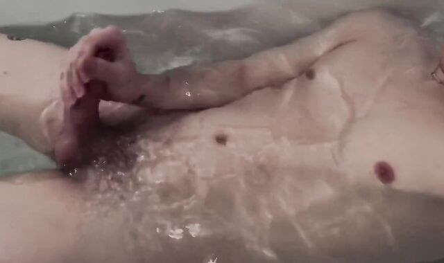 Russian school female wanks off in the shower after class