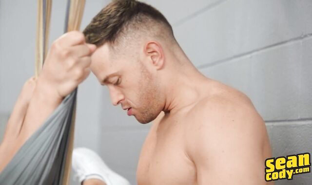 SceanCody - Ripped Jock Gets Creampied in the Gym after Deep Ass Job - Johnny Donovan and Dale