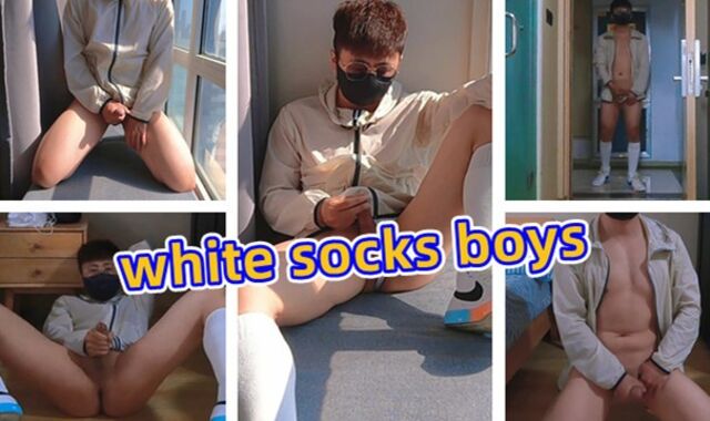 Cute teen strokes and completes off in the backside-shaft by the window