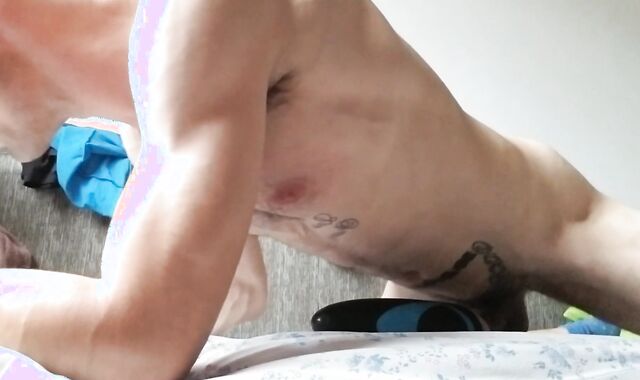 pummeling in bed smashing pose