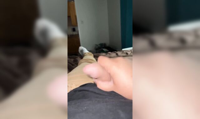 Chub can't keep it rock-firm but still shoots his stream at the camera