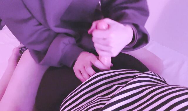 (Penetrate Stick) I get on my horse and give a hand job while dripping saliva on my enormous jizm-pump.