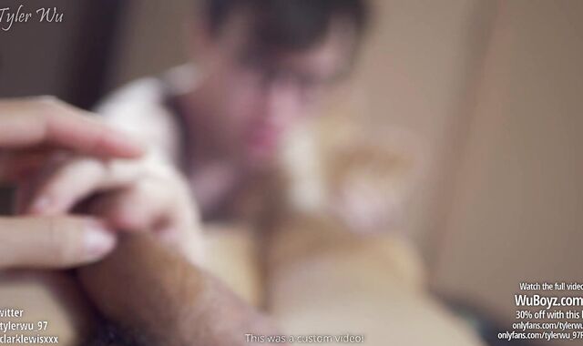 Chinese muscle twink foot & foreskin worship