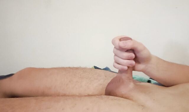 I flash my young virgin shaft until i came