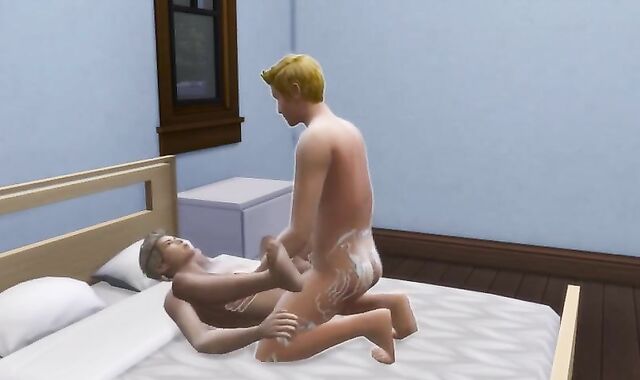 Jism covered fucksluts shag on couch