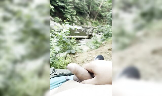 Chub is bored and mischievous and drains and shoots his geyser on a boulder