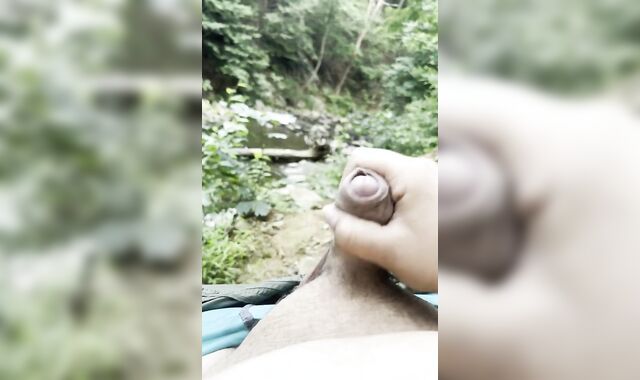 Chub is bored and mischievous and drains and shoots his geyser on a boulder