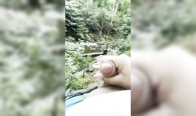 Chub is bored and mischievous and drains and shoots his geyser on a boulder