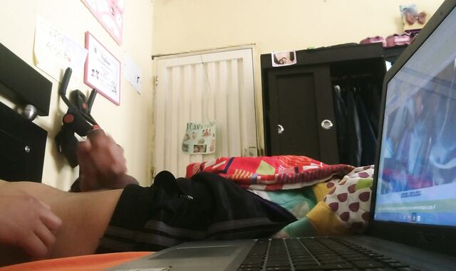 I fap off while observing hard-core at home when I'm alone