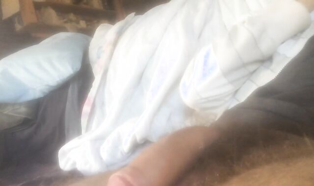 Fur Covered lad makes a fountain of jism