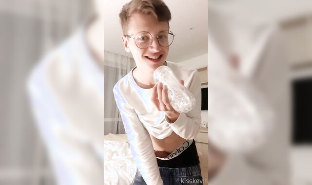 Ultra-Lovely Lad tries a intercourse fucktoy and force spunk