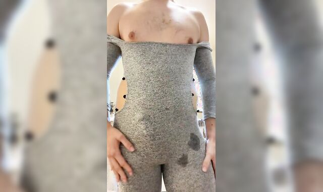 Boy dresses up and pops