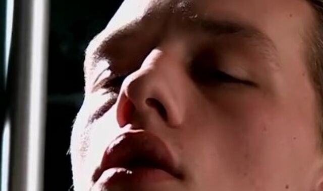 Supah-Ultra-Kinky very first-timer Jony smokes while milking and cumming