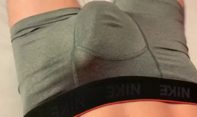 Mischievous nutting in lingerie