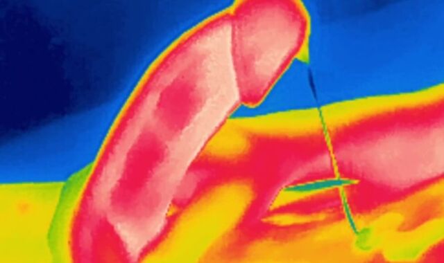 Thermal edging session, 4 back-to-back ejaculations