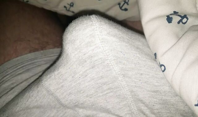 Precumming all over myself in sofa