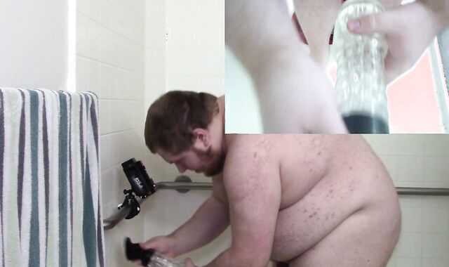 Massive Stud Gets Back To Rutting Mountable Fleshlight