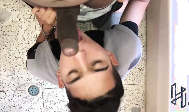 After breakfast, my stepbrother deep-mouths my pinkish cigar