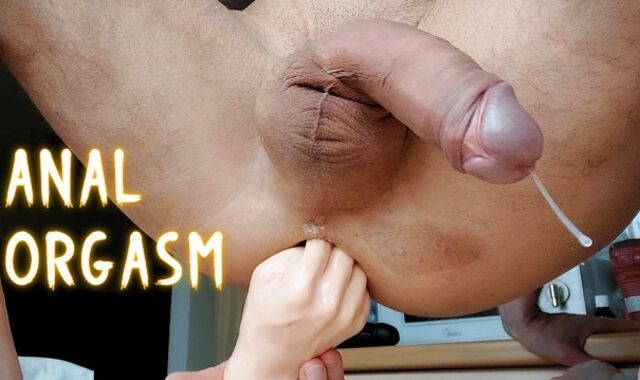 Fist and rectal ejaculation on the kitchen table