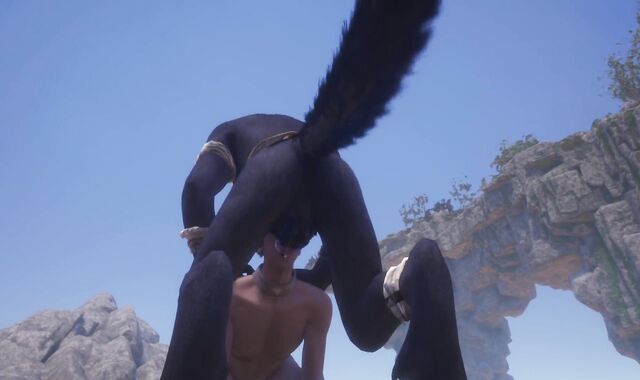 Rahn the Hairy Man Gets a Gargle Job from Cute Homosexual Stud / Insatiable Life Furries