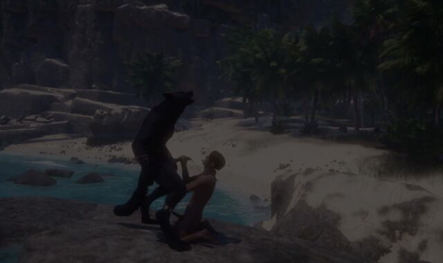 Rahn the Hairy Man Gets a Gargle Job from Cute Homosexual Stud / Insatiable Life Furries