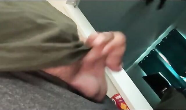 Chub jerkoff and cum session from different angles