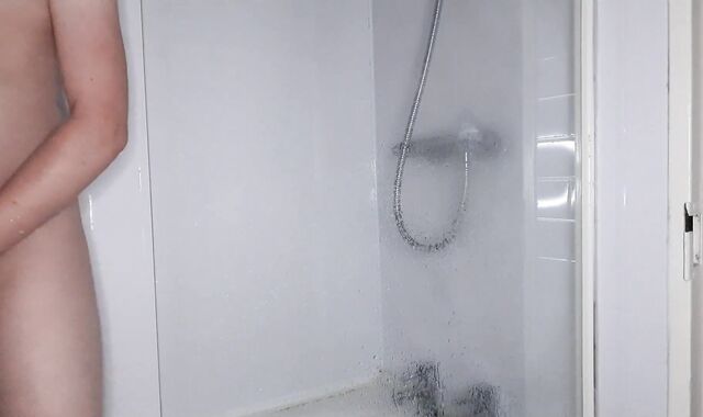 Douche with bloated stomach