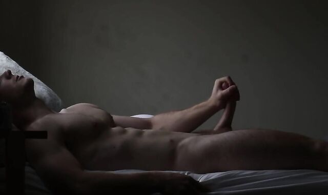 Teenage boy yam-sized spunk shot