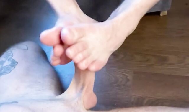 my roommate decided to experiment with my uncut large bang-stick