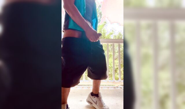 LARGE EBONY SHAFT Amazon Delivery Driver Public Stroke and Nads