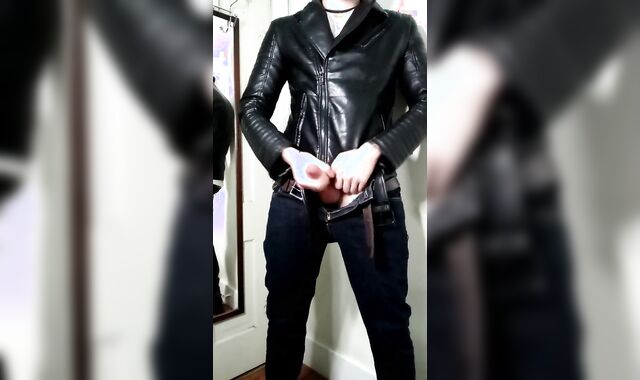 Violating in my Leather Biker Jacket