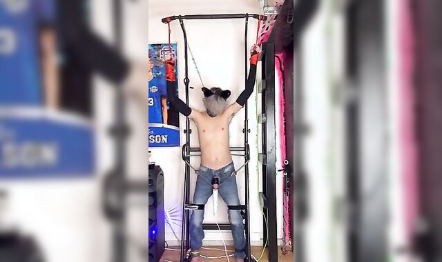 Lad Bound Until He Jizzes 2 Times