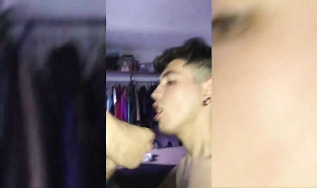 two mexican twinks toying and cumming on face