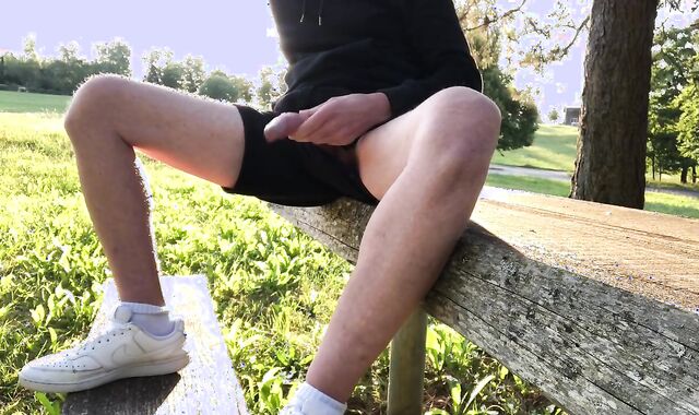 mischievous boy milks off 2 times in a row on a busy road