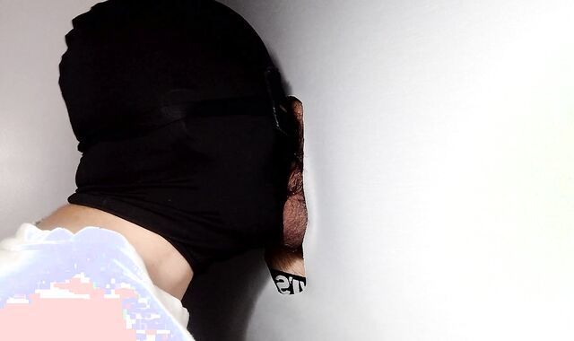 Very supah-super-hot faggot-for-pay boy with precum and lots of milk, first-ever-ever time at gloryhole