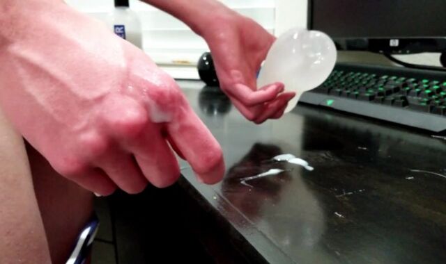 Femboy Ravages A See-Through Onahole